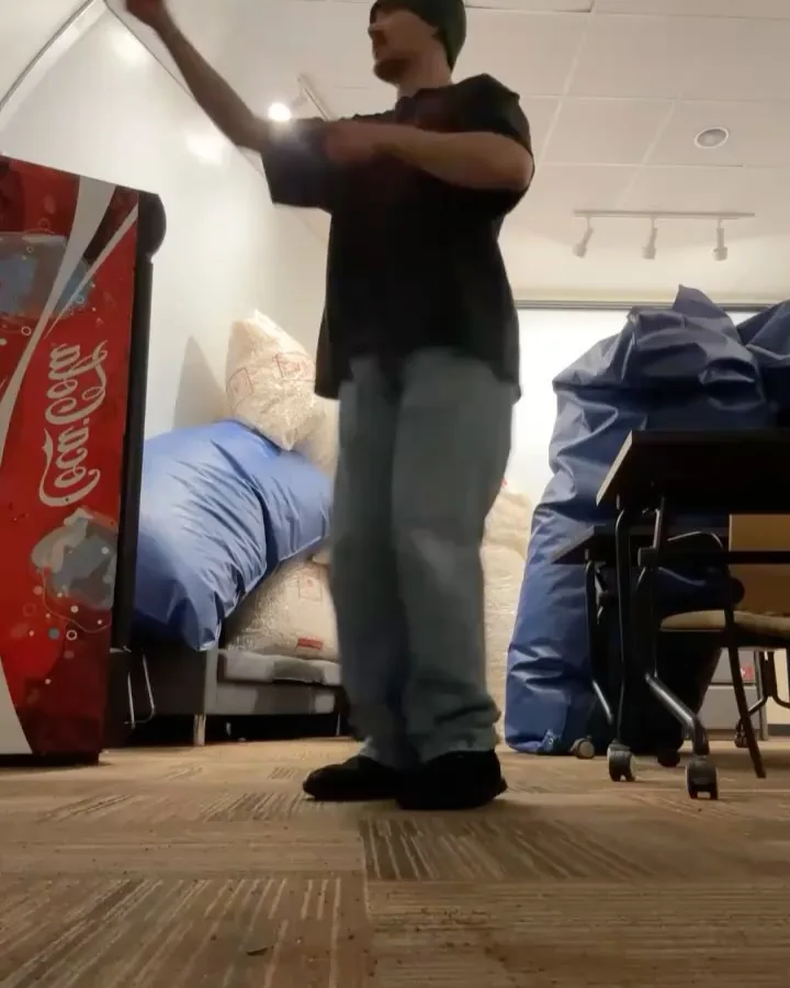 A room scene from the post recalling resort applications at 2 AM